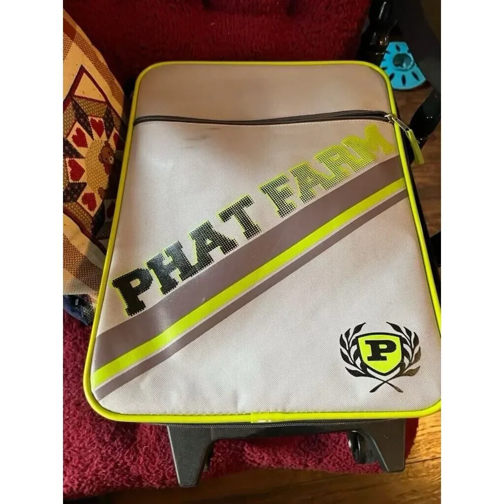 Vintage Y2K Phat Farm Rolling‎ Carry-on Youth Bag Shows Some Wear